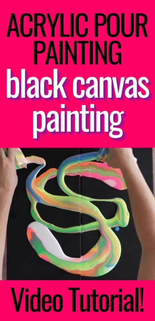 Black Canvas Paintings Acrylic Pouring Neons Homebody Hall 2) then using red , blue , green ,pink , and yellow and white acrylic color i made sky. black canvas paintings acrylic