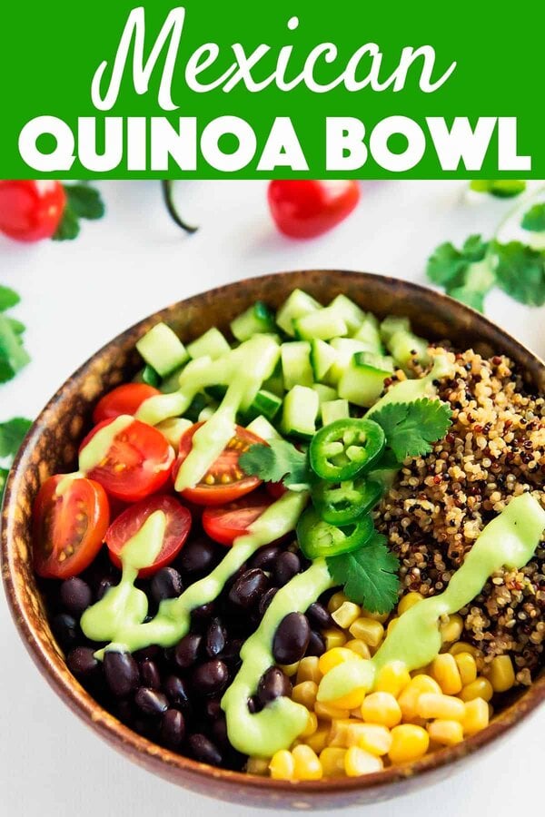Mexican Quinoa Bowl With Avocado Salsa Video Leelalicious