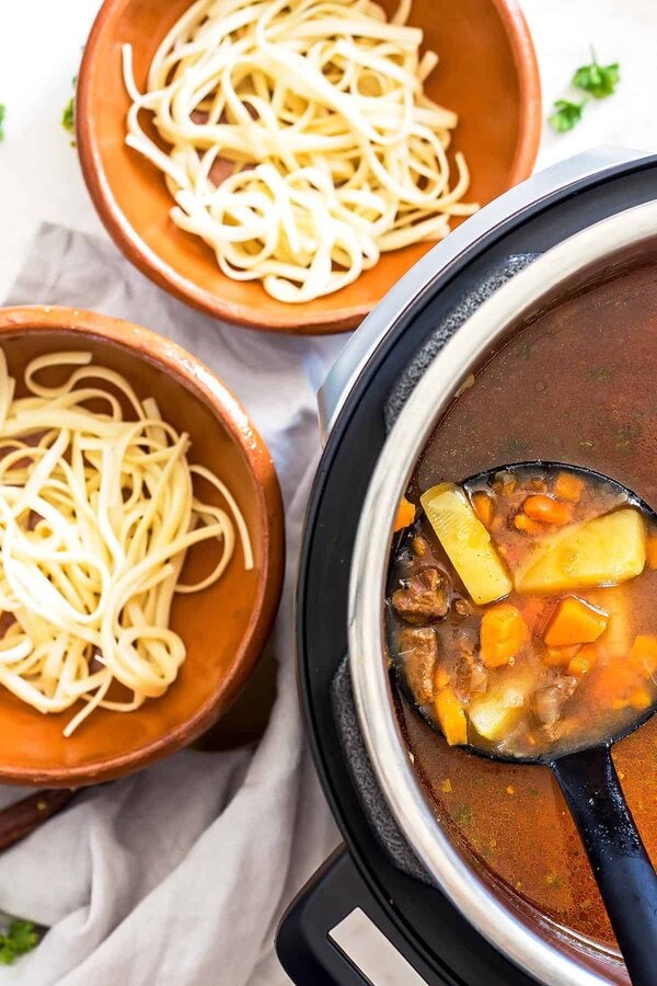 Instant Pot Beef Noodle Soup Leelalicious