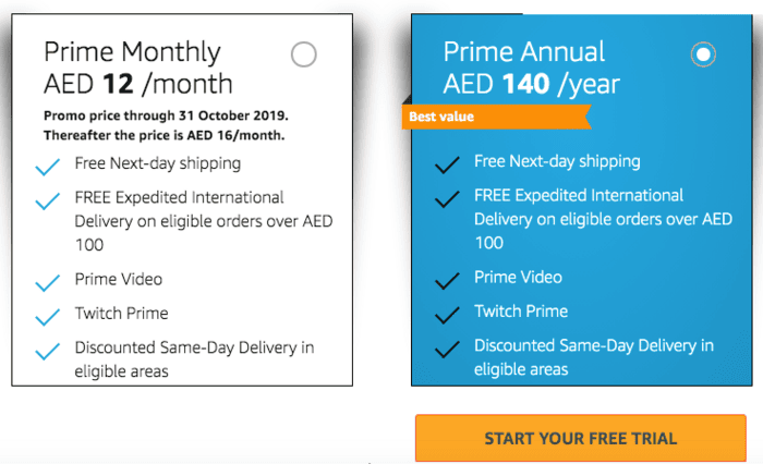 Subscribe For Free To Amazon Prime Uae