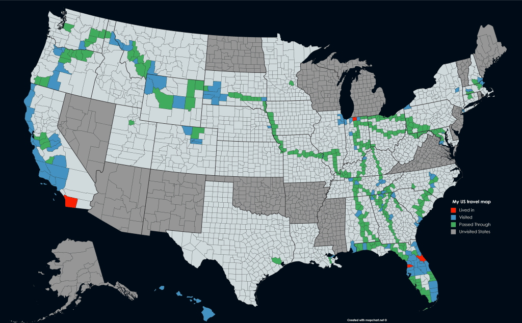 Make Your Own Travel Map With Mapchart Blog Mapchart