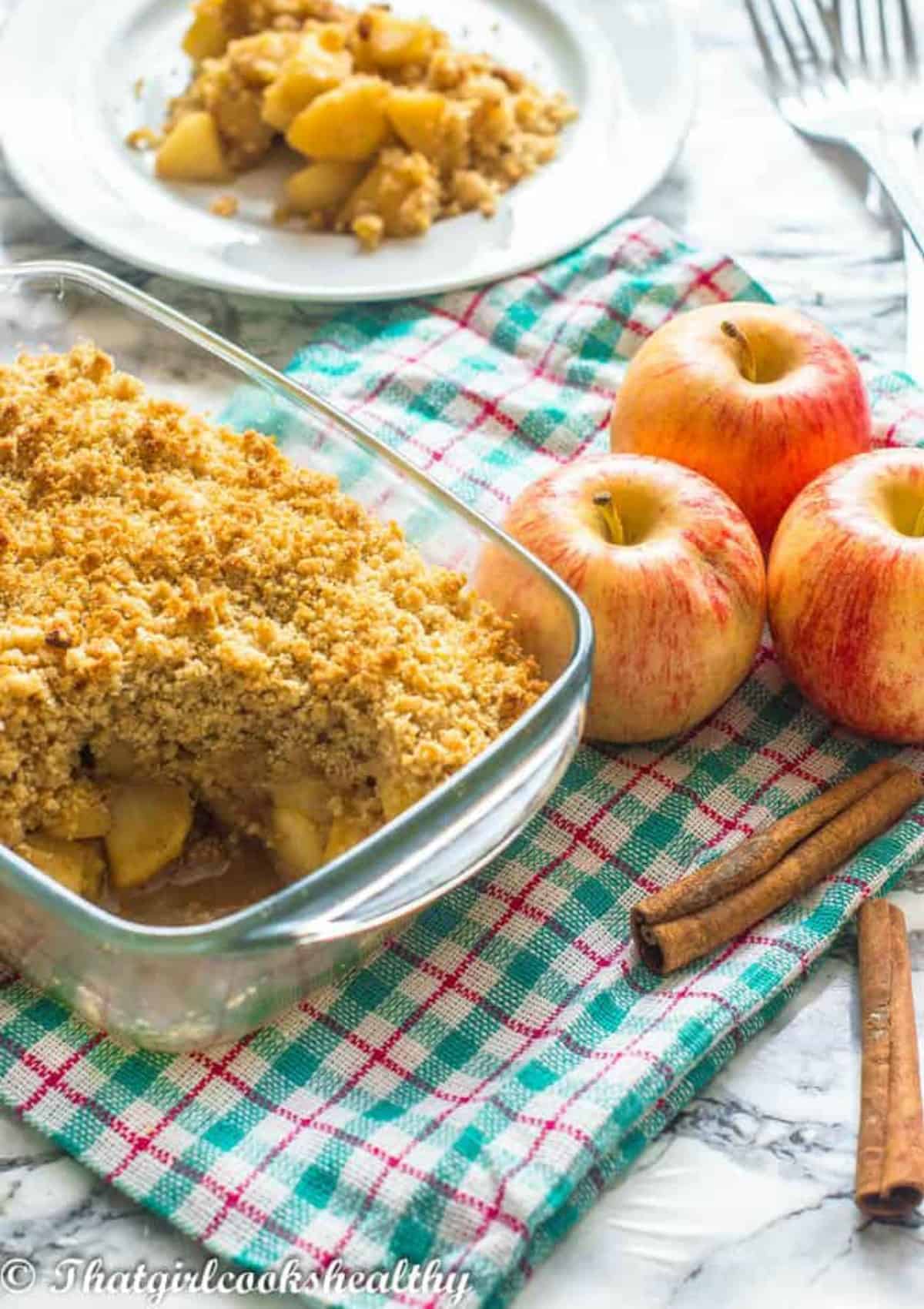 No Oats Gluten Free Apple Crisp Vegan Paleo That Girl Cooks Healthy Purity protocol oats are recommended. no oats gluten free apple crisp vegan