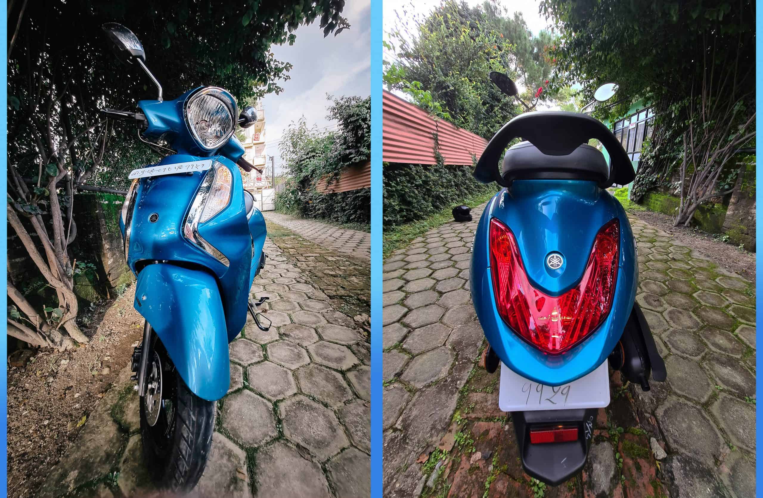 Yamaha Fascino 125 Front and Rear View