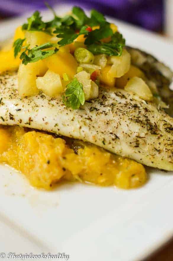 photo Hake Fish Cooked baked hake fillets