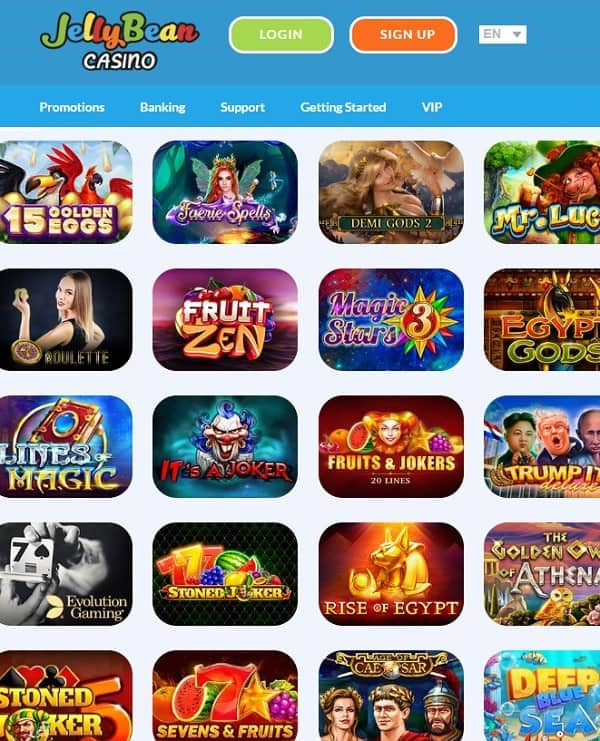 Jelly Bean Casino 30 Free Spins