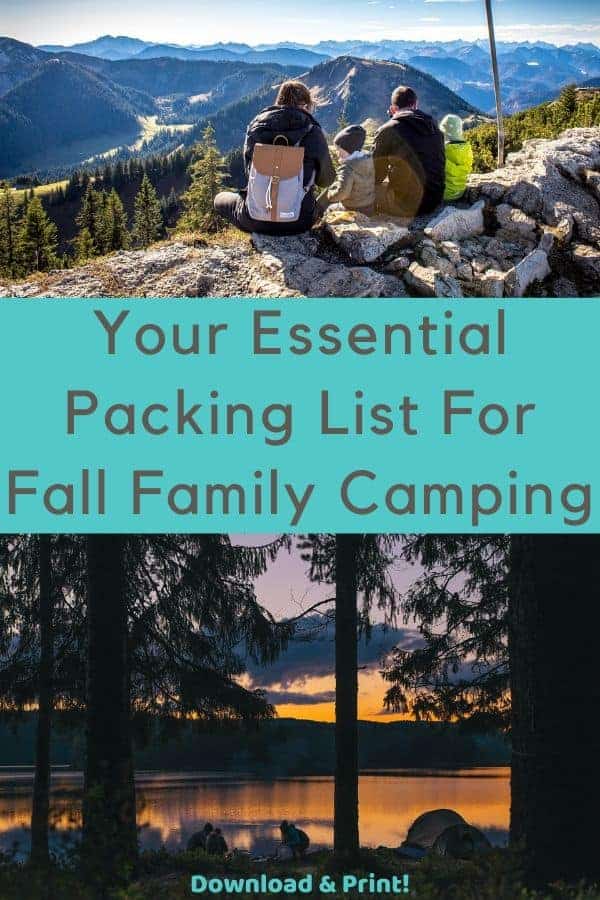 Your Essential Packing List For Fall Camping With Kids
