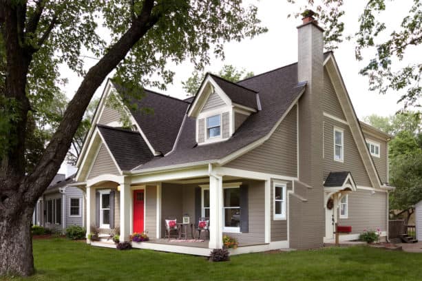 pix Greige House With Dark Trim 7 awesome gray house white trim design