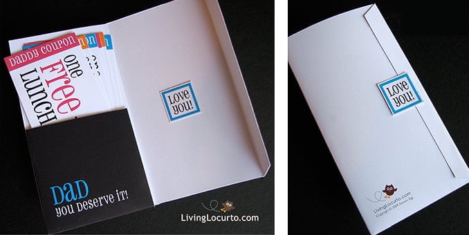 Father S Day Card And Coupons Printable Card For Dad