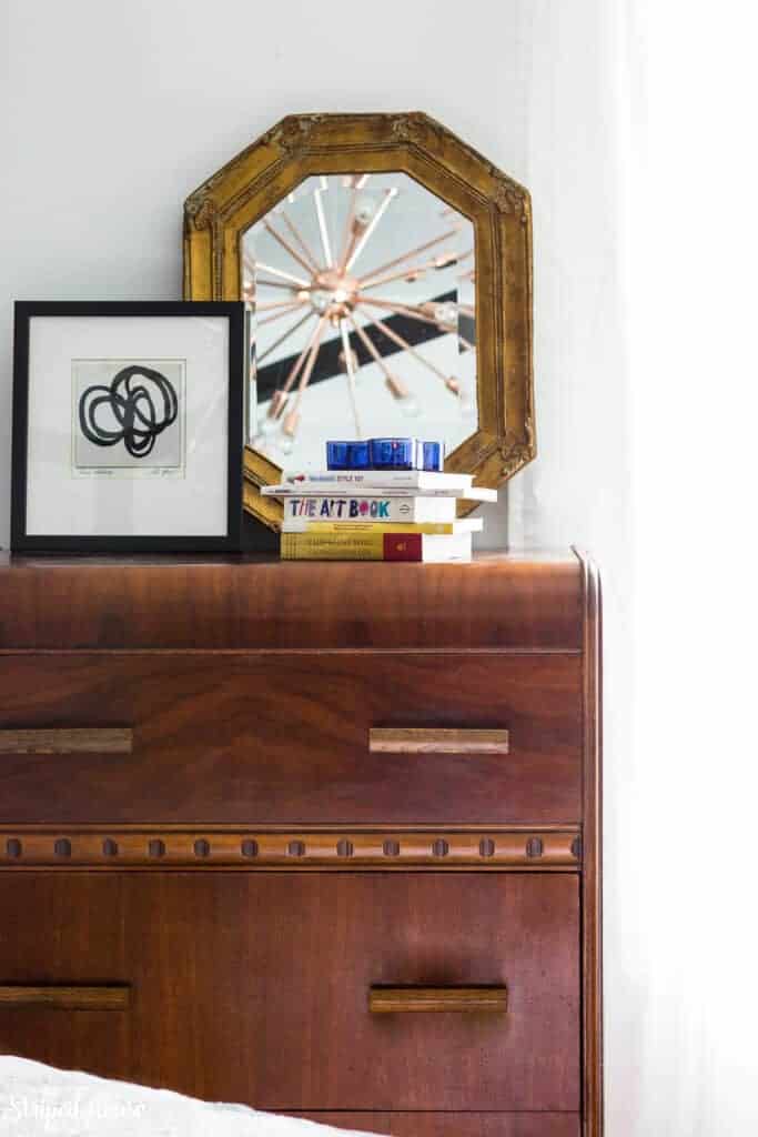 Refinishing Veneer Art Deco Waterfall Dresser The Striped House