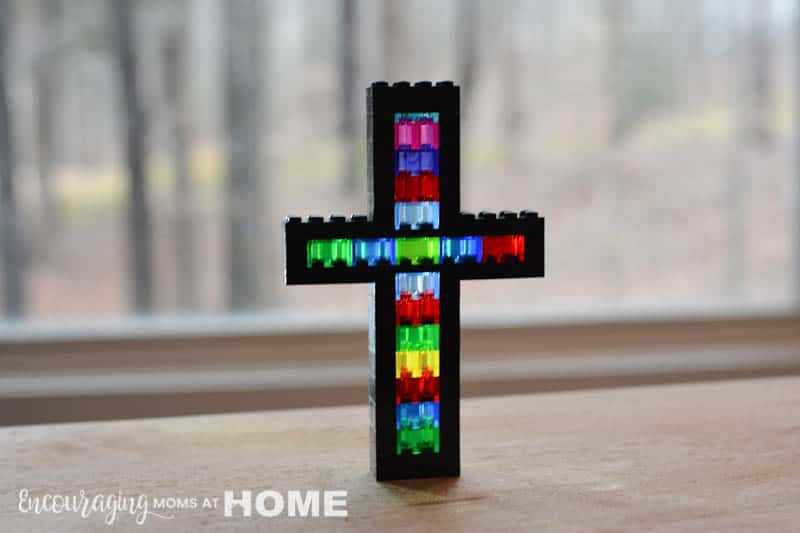 Stained Glass Lego Cross To Build For Easter