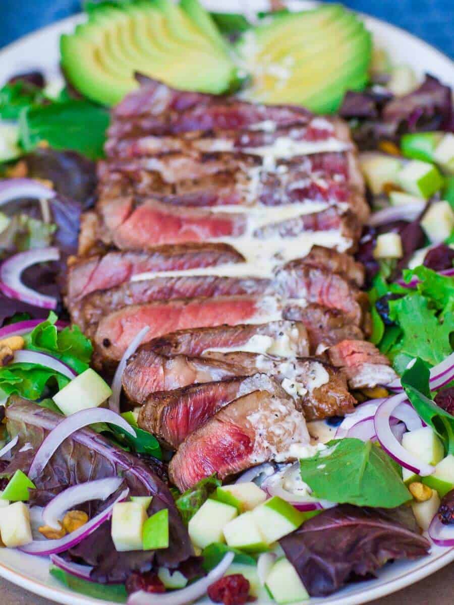 Blue Cheese Steak Salad Recipe Video Tatyanas Everyday Food We ate as is, but it would be great with some. blue cheese steak salad recipe video