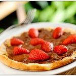 Pizza de Nutella com Morangos