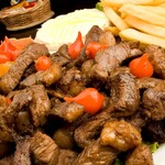Porção de Picanha com Catupiry e Fritas