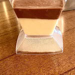 Mousse de chocolate preto e branco 