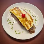 Carne de sol em tira com queijo coalho