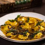 Ravioli de Taleggio com Manteiga de Sálvia & Cogumelos