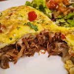 Omelete de carne de panela 
