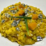 Risoto de Cabotiá com Gorgonzola e Carne Seca