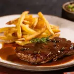 Escalope de Filet Mignon & Fritas (escolha o molho)