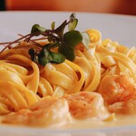 Gamberi aos  Quatro Formaggi
