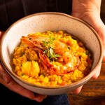 Risoto de Camarões Rosa