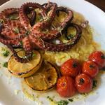 Polvo com Risoto de Camarão