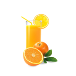 Suco natural de laranja servido na jarra 400ml