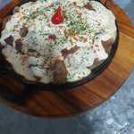 CUBOS DE MIGNON ACEBOLADO  E CREME DE CATUPIRY