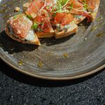 Bruschetta de Gorgonzola, Parma e Mel 