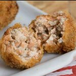 Bolinho Salmão com Cream Cheese