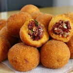 Bolinho de Abobora com Carne Seca