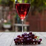 Taça de vinho tinto