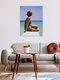 Maquette « Femme au bord de mer » – Art mural de Sarah Morrissette, affiche ou impression sur verre acrylique