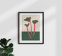 Maquette « Rhabarber de jardin suédois » – Art mural de Rosi Feist, affiche ou impression sur verre acrylique