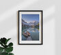 Maquette d'un matin d'automne dans les Dolomites, Italie – œuvre d'art murale d'Achim Thomae, en affiche ou en verre acrylique.