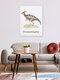 Mockup 'Parasaurolophus' – Arte di Gal Pittel come poster o stampa su vetro acrilico