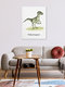 Mockup 'Velociraptor' – Arte di Gal Pittel come poster o stampa su vetro acrilico