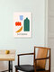 Mockup 'La Cucina' – Arte di Matías Larraín come poster o stampa su vetro acrilico