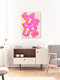 Mockup 'Fabulous Hot Pink Typography' – Wandkunst van Ania Więcław als poster of acrylglasprint