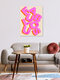 Mockup 'Fabulous Hot Pink Typography' – Wandkunst van Ania Więcław als poster of acrylglasprint