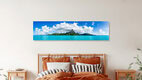 Mockup Mont Otemanu van het Bora Bora-atol, Frans-Polynesië – wandkunst van Jan Becke als poster of acrylglasprint