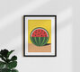 Mockup 'Driekwart watermeloen' – Wandkunst van Rosi Feist als poster of acrylglasprint