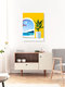 Mockup Wandbild 'A Peek Ahead' – Kunst von Uma Gokhale als Poster oder Acrylglasbild