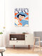 Mockup Wandbild 'Sleepy Day' – Kunst von Uma Gokhale als Poster oder Acrylglasbild