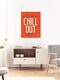 Mockup 'Retro Chill Out Typography Art Print' – Wall Art by Ania Więcław as Poster or Acrylic Glass Print