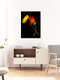 Mockup Fotokunst von Ramona Reimann: zarte Mohnblume in leuchtenden Farben