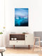 Mockup Photo art by Dennis Schmelz: icebergs in deep blue ocean under clear sky