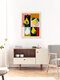 Mockup Illustration of modern pears in soft colors and harmonious composition.