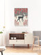 Mockup Wall art by Branka Kodžoman: fawn in a snowy setting