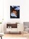 Mockup Illustration by Javiera Hernandez: Woman at the beach in a towel, relaxed and peaceful.